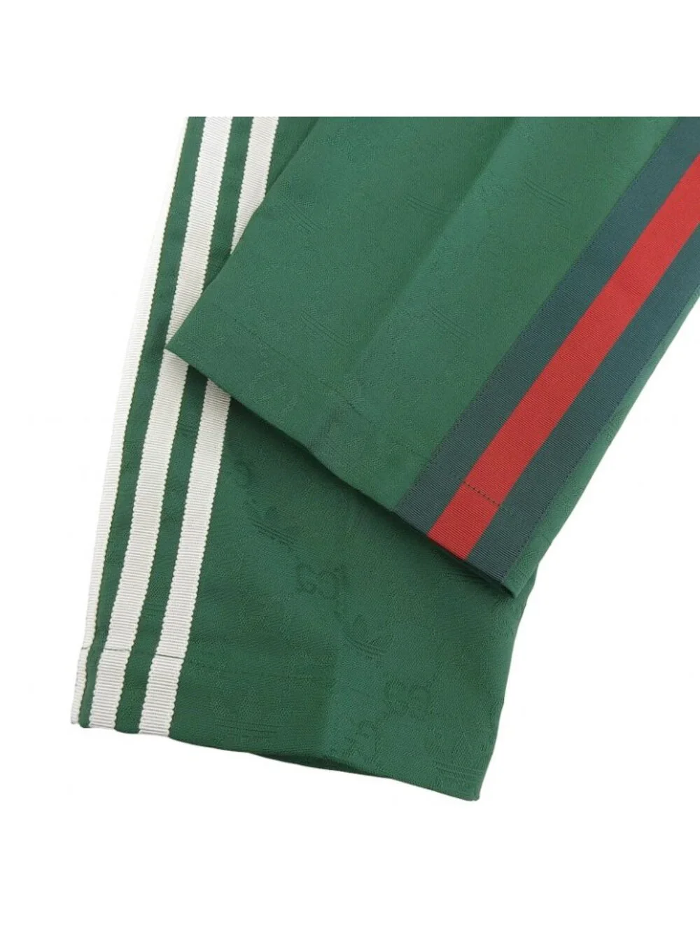 Gucci Adidas GG Logo Sherry Line Three Stripes Track Pants Green